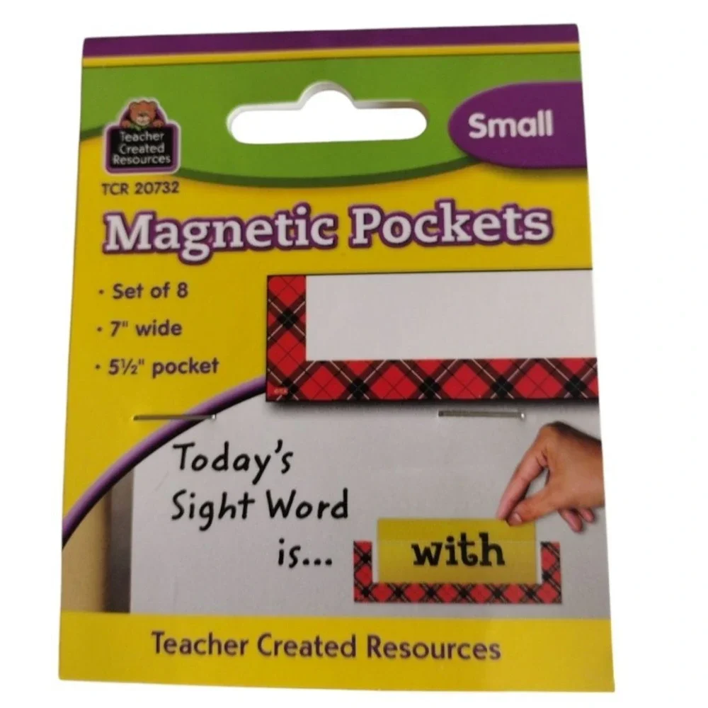 Teacher‎ Created Resources Magnetic Pockets Small  Set Of 8 New In Package